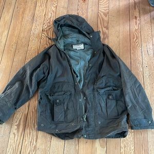 Filson all season rain coat with felt vest liner. Men’s size small.